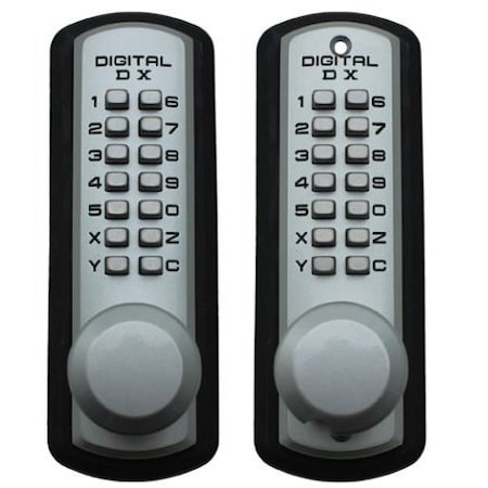 Lockey Mechanical Keyless Digital Combination Deadbolt Lock Double Combination 3210DC-MG